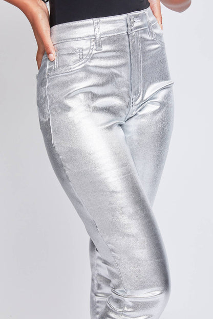 Junior High Rise Metallic Skinny Jean