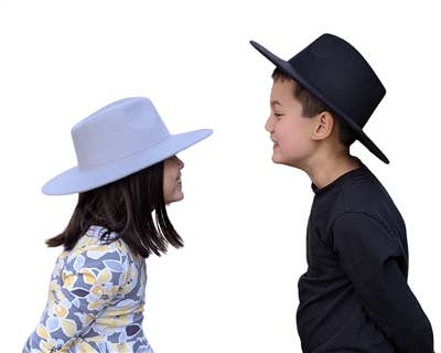 Bella Betty - Kids vegan felt rancher hat: Assorted 6 COLOR / ONE SIZE