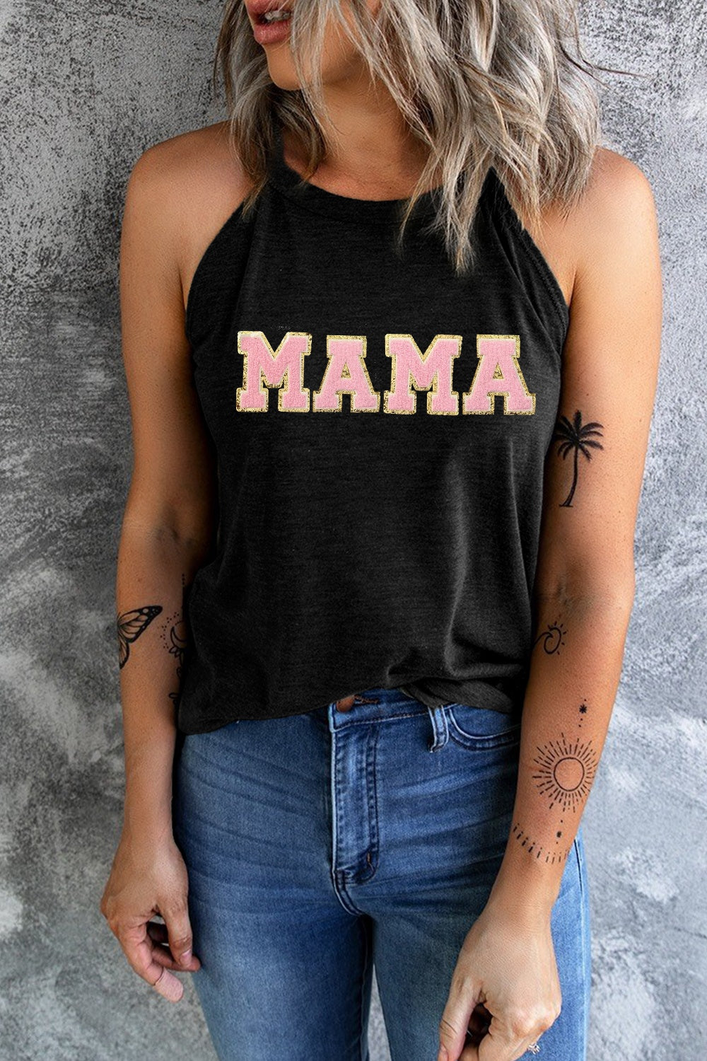 MAMA Round Neck Tank