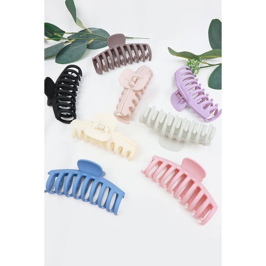 Matte Large Round Comb Hair Claw