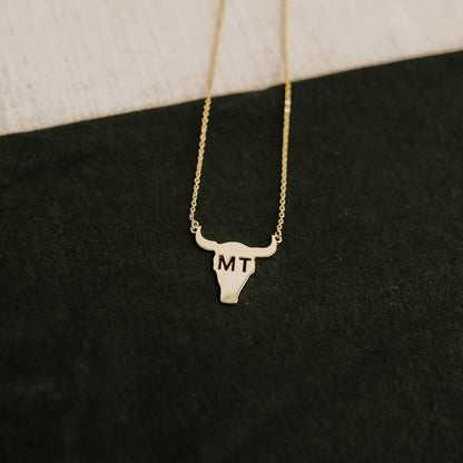 Montana Necklaces- Gold: Montana Outline