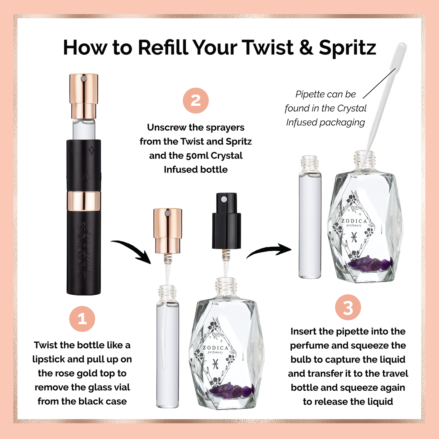 Zodiac Perfume Twist & Spritz Travel Spray  Libra