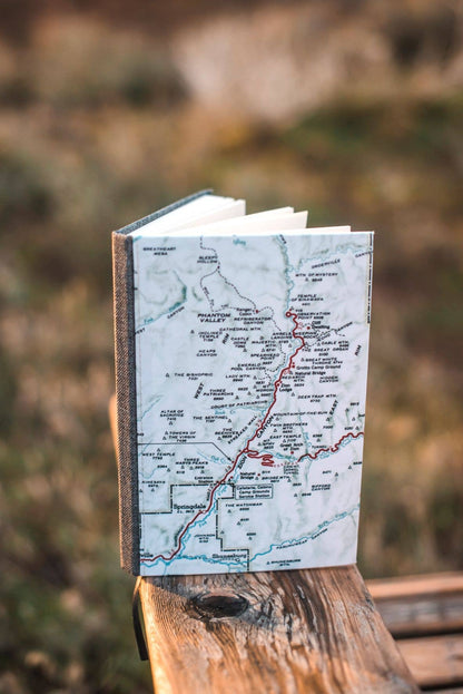 Custom Map Travel Journal  Guest Book