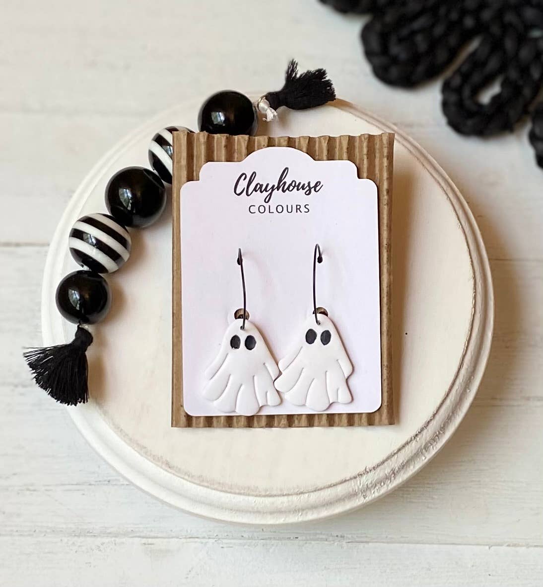 Clayhouse Colours - Halloween Clay Earrings: Bats