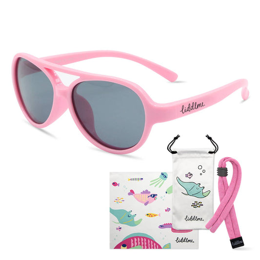 Liddlme Pink Polarized BABY Sunglasses, 3-12 months