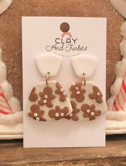 Gingerbread Dangle Earrings