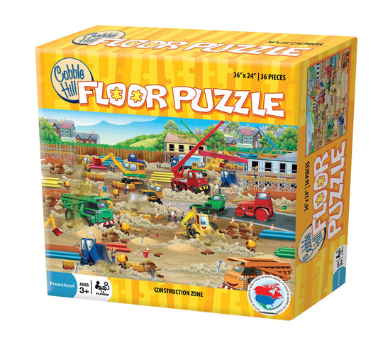 Construction Zone 36pc floor puzzle