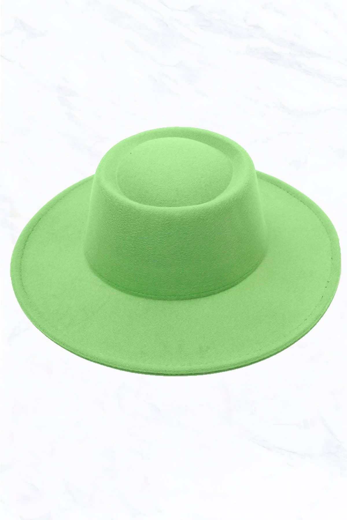 Suzie Q USA - Concave Top Jazz Fedora Hat: Fruit Green