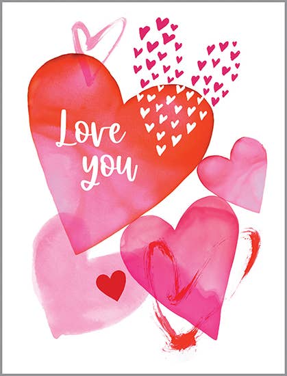 Valentine Card -Heart Bunch