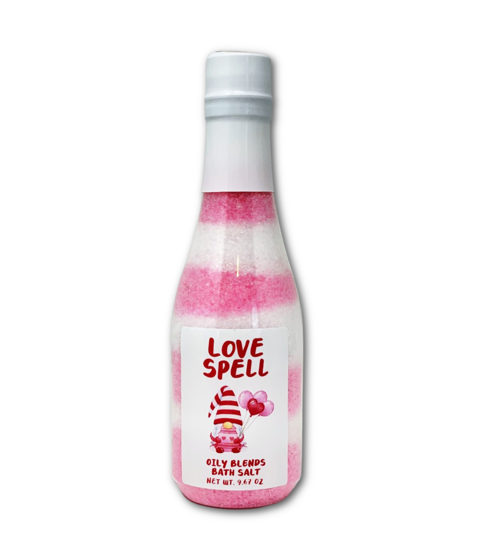 Love Spell Valentines Bath Salts: Single Bottle