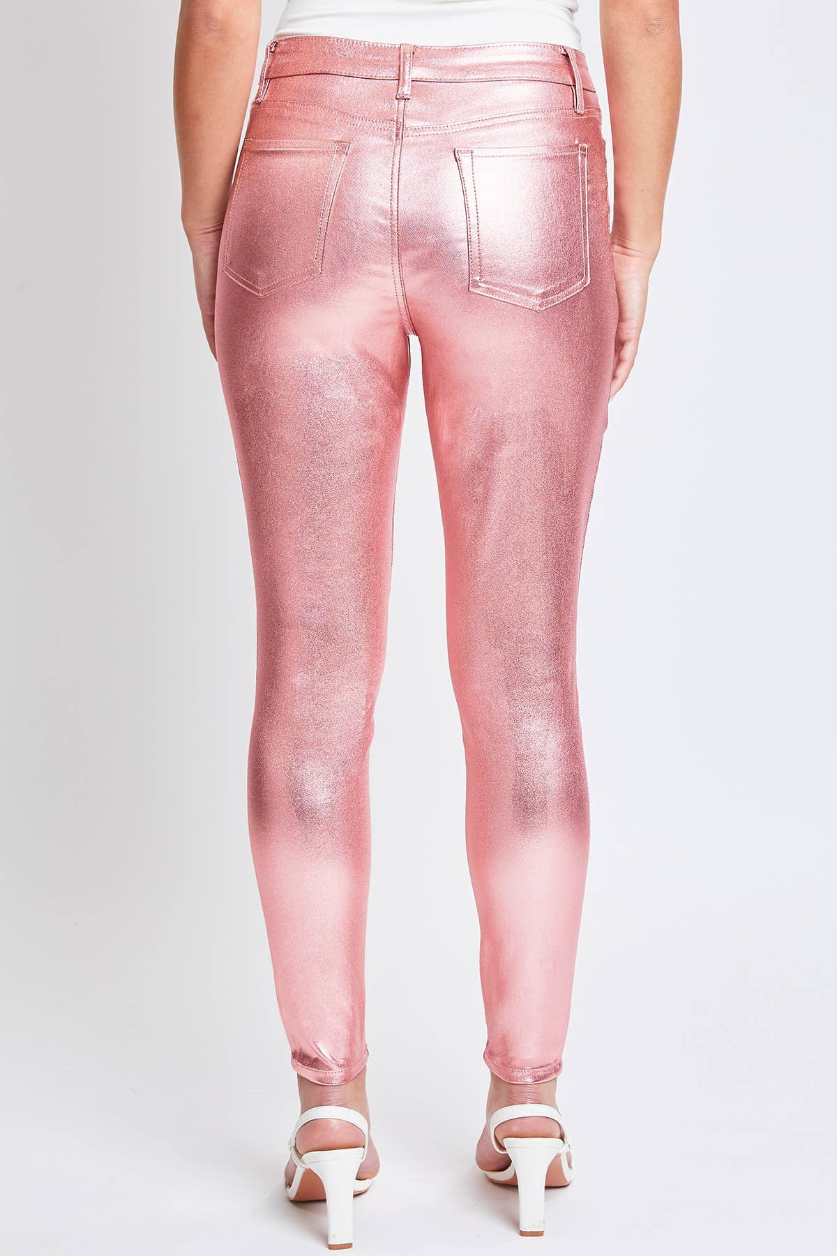 Junior High Rise Metallic Skinny Jean