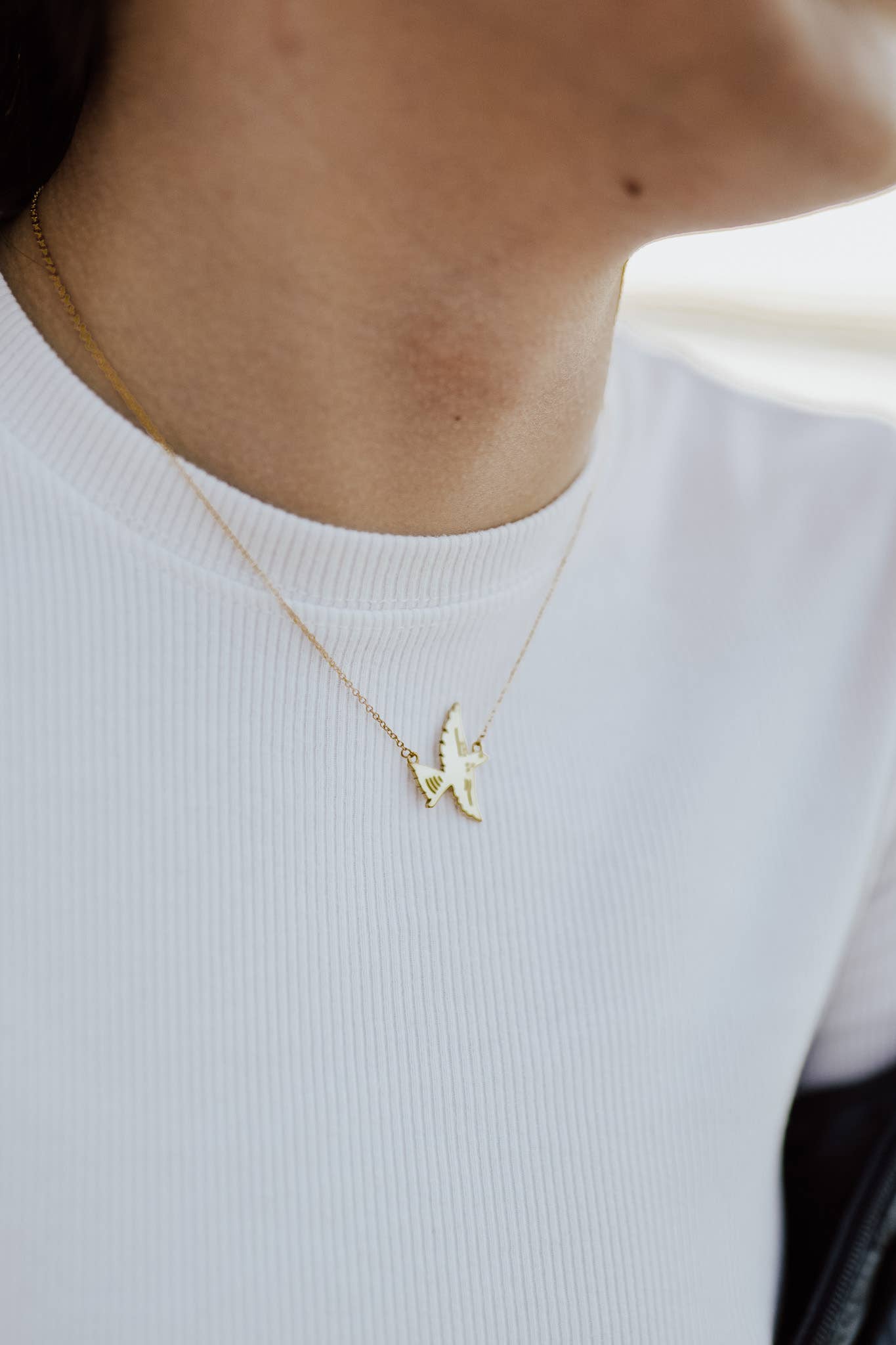 Bird Necklace- Gold