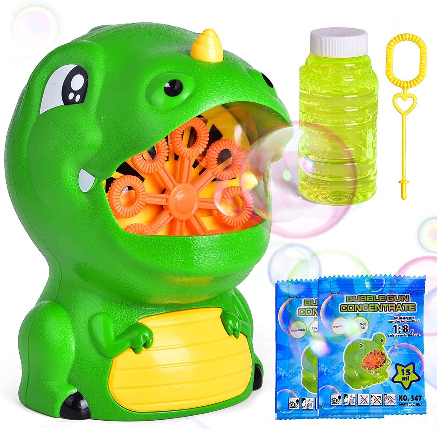 Fun Little Toys - Bubble Machine Automatic Bubble Blower with Bubble Solutions