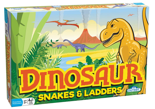 Dinosaur Snakes and Ladders Board Game