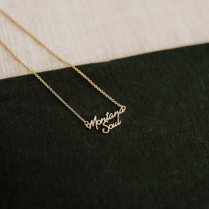 Montana Necklaces- Gold: Montana Soul