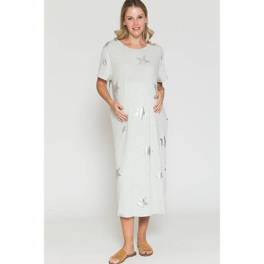 Maternity Loungewear Star Maxi Dress