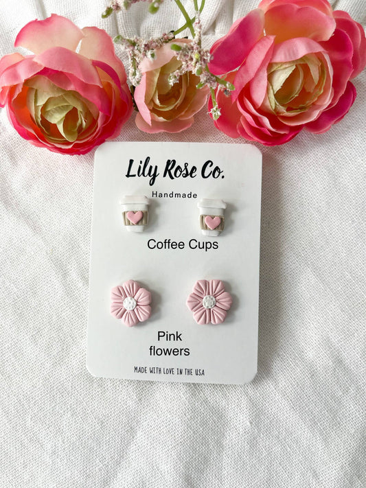 Clay Stud Packs | Valentines Day Earrings