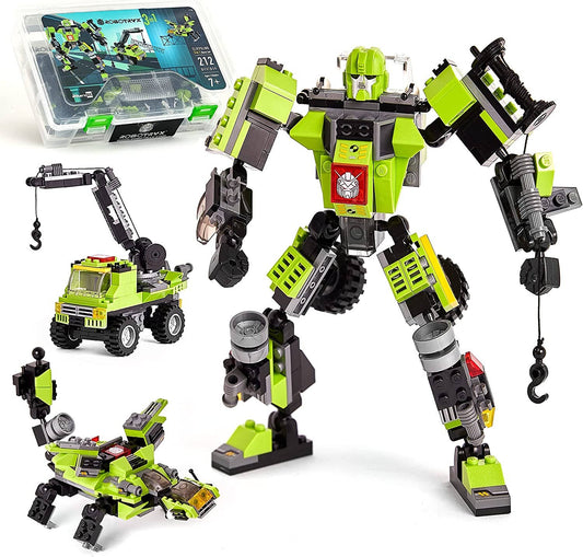 STEM Robot Toy for Kid Builders (212 Pc) Robotryx CliffSling