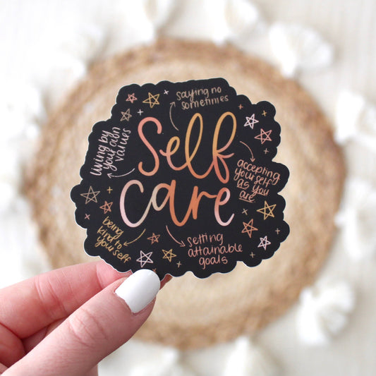 Self Care Sticker, 2.75x2.75in