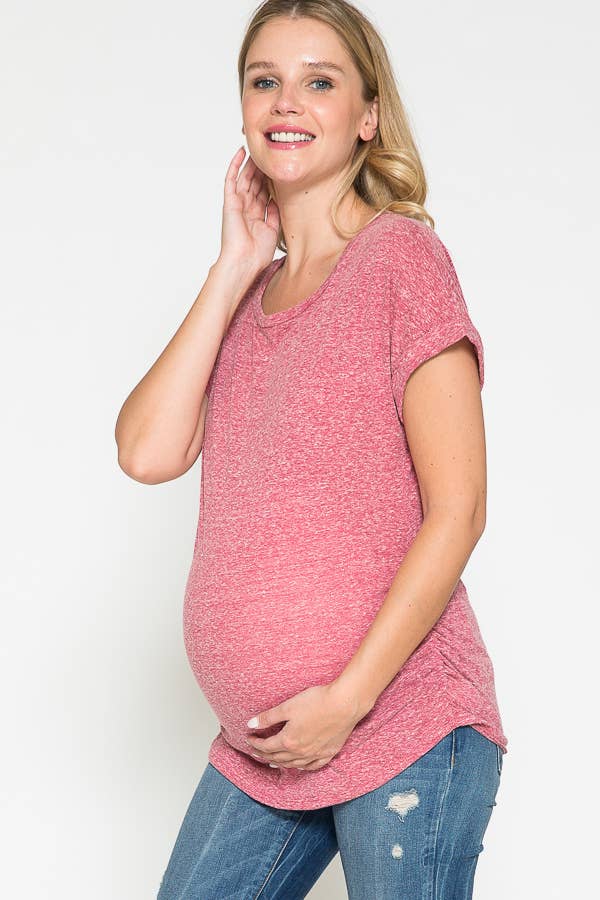 Dolman sleeve basic maternity top